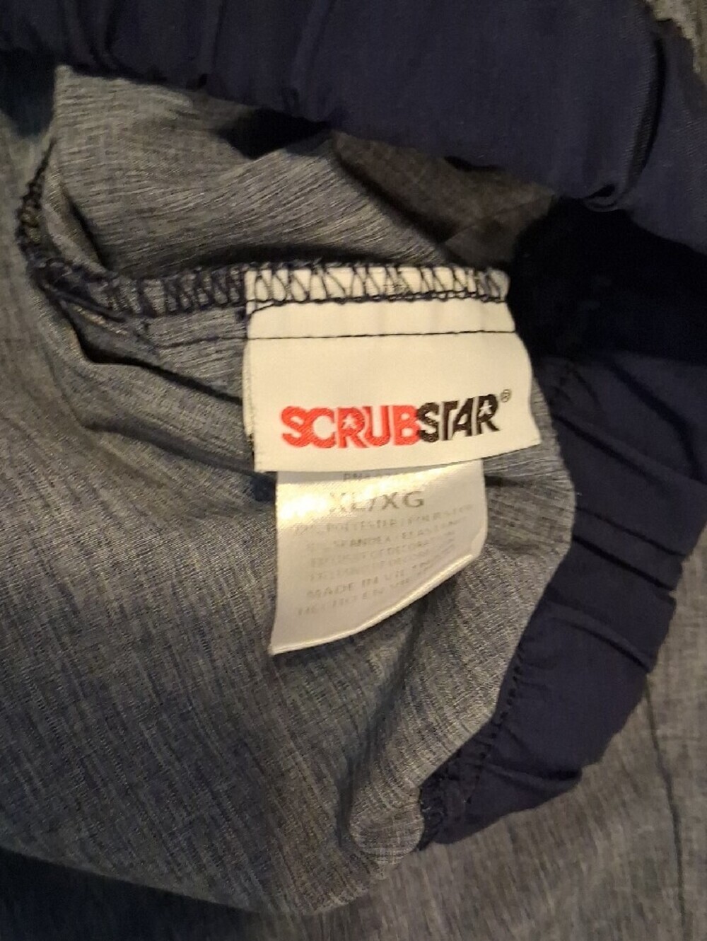 Scrubstar Women's Straight Leg Scrub Pants & Top in Chambray Blue - Picture 4 of 4